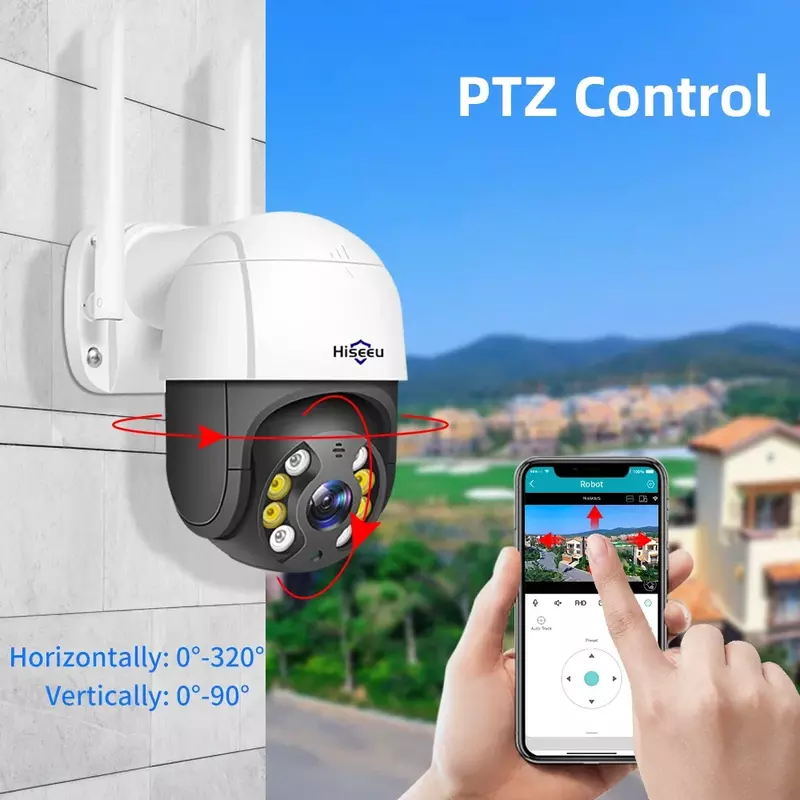 Xiaomi 4K 8MP Smart Wifi PTZ Camera 5x Digital Zoom AI Human Detection Wireless CCTV IP Camera Iptv Security Protection
