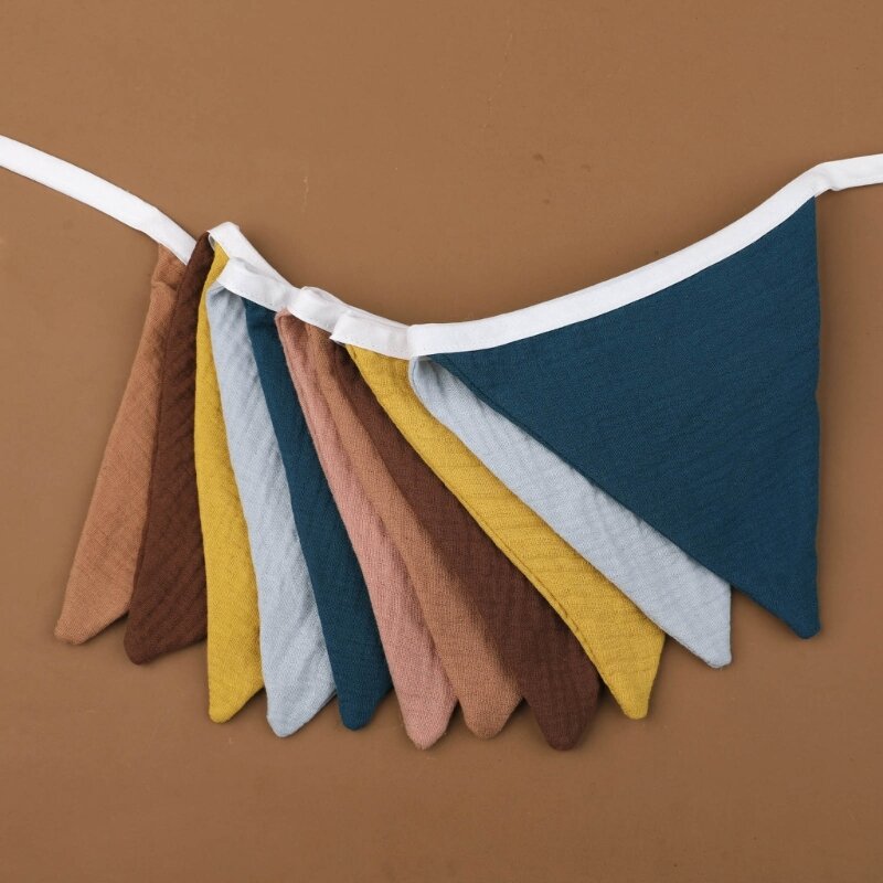 Trendy Cotton Bunting Contemporary for Baby Shower Party Decoration G99C