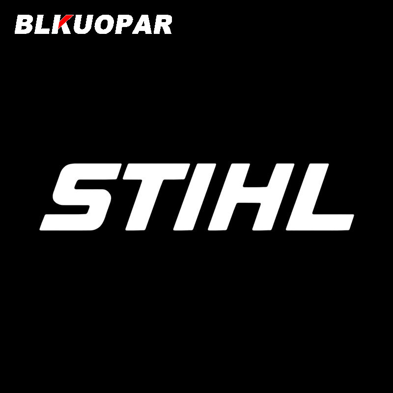 BLKUOPAR Stihl 자동차 도어 프로텍터 스티커, 개성 있는 창의적인 자외선 차단 장식, 다이 컷, 재미있는 오리지널 폐색 스크래치