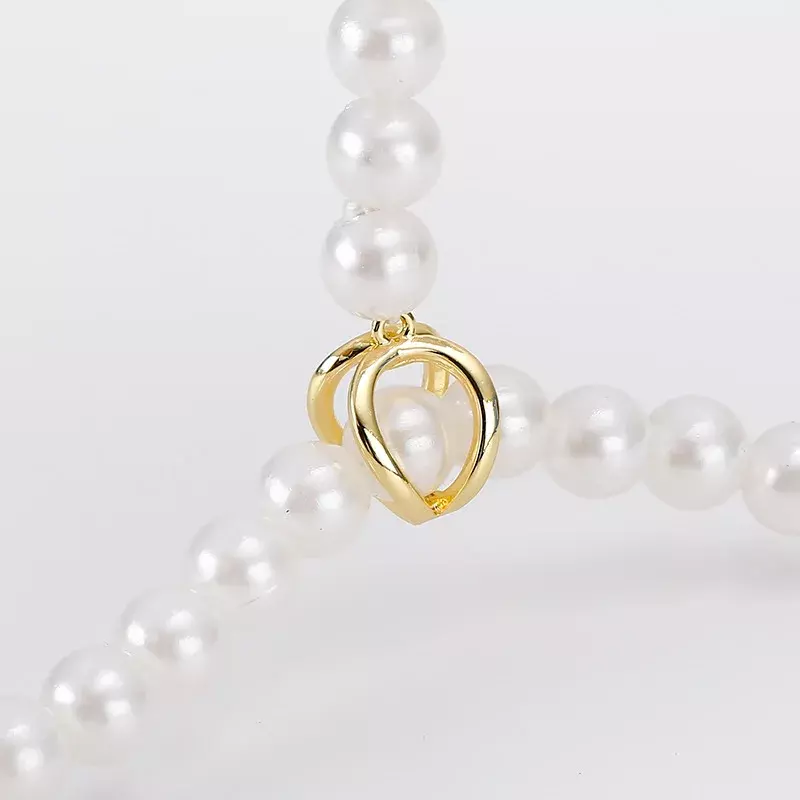 Accessori di perle fai da te placcato oro 14K collana stile caldo braccialetto maglione catena perline clip a levetta
