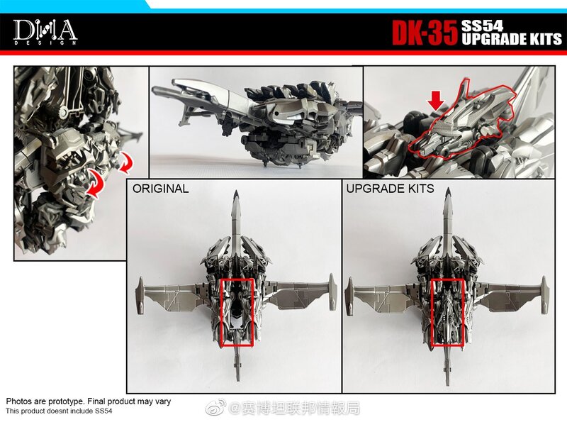 DNA Design DK-35 DK-35P Upgrade Kits For Transformation SS54 PF-SS-03 MG Tank Megatank Action Figure Accessories