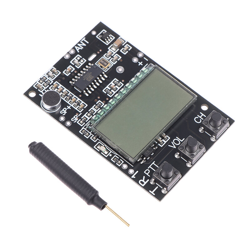 New FM Walkie Talkie Circuit Board FM Transmitter Receiver Module 7 Frequency 27-480MHz Transceiver All-in-One Module