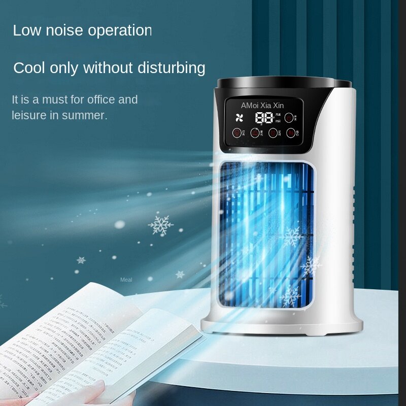 Shaxin USB Desktop Fan Mini Water-cooled fan Small air conditioning Office dormitory spray humidification fan Chiller