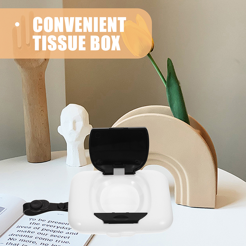 2 Pcs Travel Baby Wipes Box Dispenser Reusable Wet Tissue Holder Cases Convenient Portable