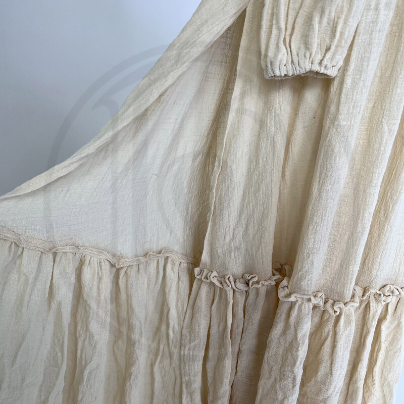 Don&Judy bawełniana suknia ślubna panna młoda styl wiejski top i spódnica artystyczne Off ramię sukienki na przyjęcie z długim rękawem fotografia kobiety