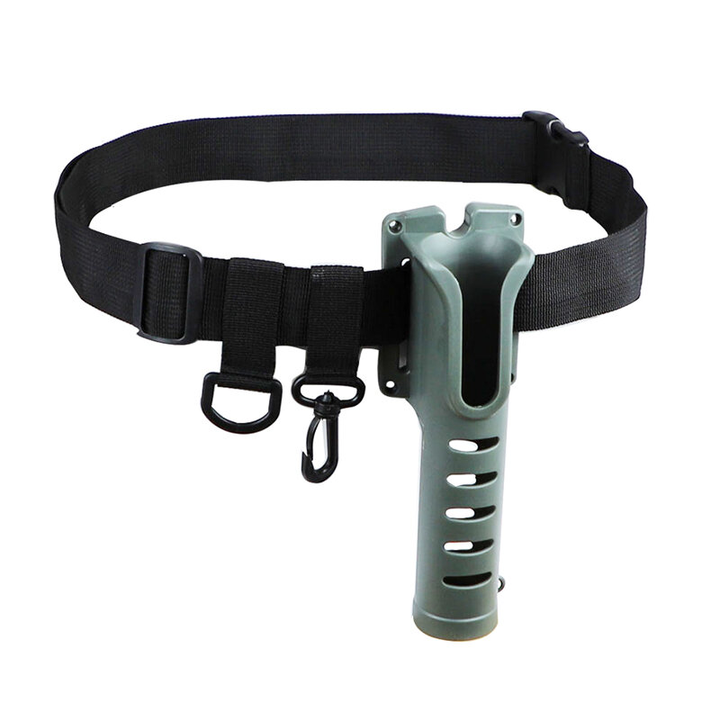 Supporto per asta da cintura portatile in ABS attrezzatura da pesca accessori accessori per canna da pesca in vita regolabile cinture per supporto inseritore per palo all'aperto