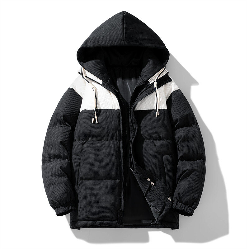 Jaquetas de algodão com capuz masculinas, casaco de trabalho grande, plus size, 8XL, 160kg, inverno