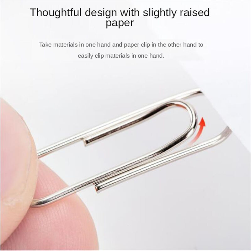50PCS Simplicity Bookmark Planner Paper Clip Metal Material Bookmarks Marking Clip for Book Stationery School Office Supplies