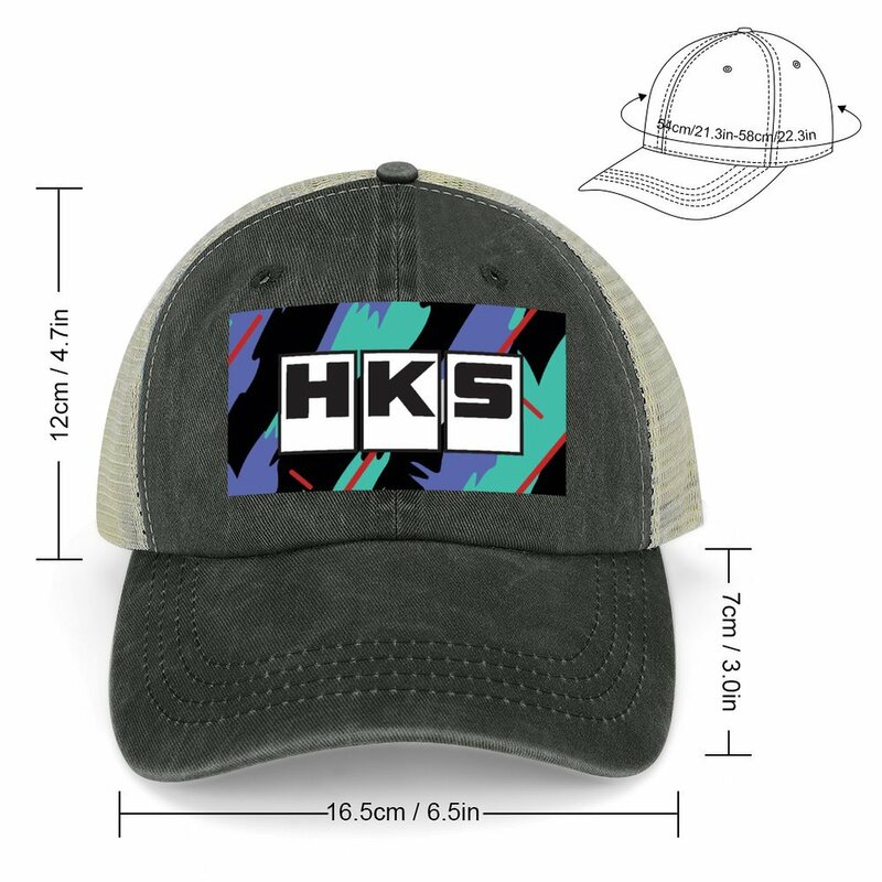HKS 레트로 패턴 카우보이 모자, 크리스마스 모자, 애니메이션 모자, 빈티지 골프, 여성 골프