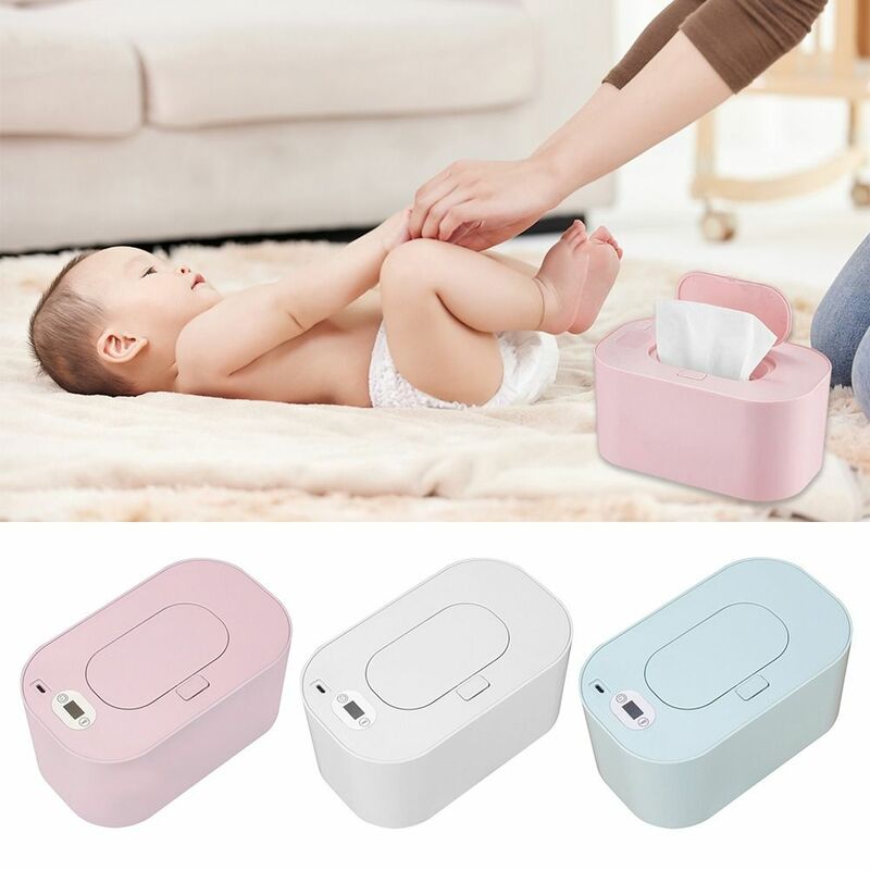 Plastic Wet Wipe Warmer Large Capacity Constant Temperature Wet Tissue Heating Box USB Powered Wipes Bottle Warmer Baby