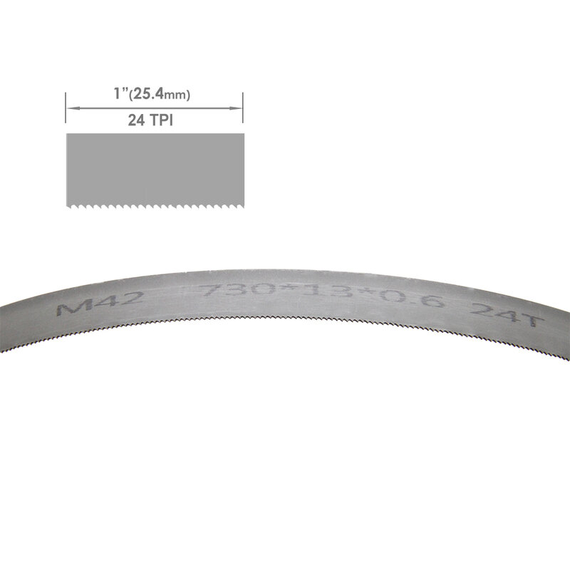 TASP 1pc 730mm M42 Bimetal Bandsaw Blade 730x13x0.6 Woodworking & Metal & Bronze & Non-ferrous Metal for Panasonic EY45A5XT32