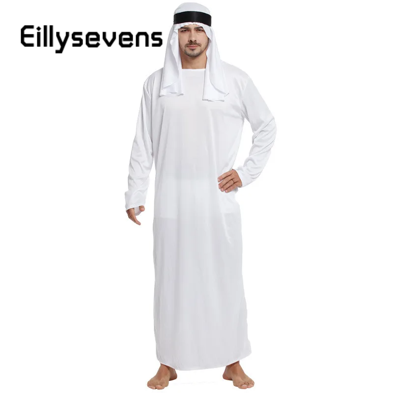 Jubba Thobe muçulmano para homens, vestes finas de manga comprida, gola alta, caftan islâmico, kaftan árabe, moda masculina, S-5XL, 2024