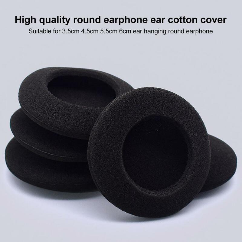 2 pçs 3.5/4.5/5/5.5/6cm fones de ouvido almofadas esponja universal almofada de fone de ouvido almofada esponja capa de fone de ouvido acessórios