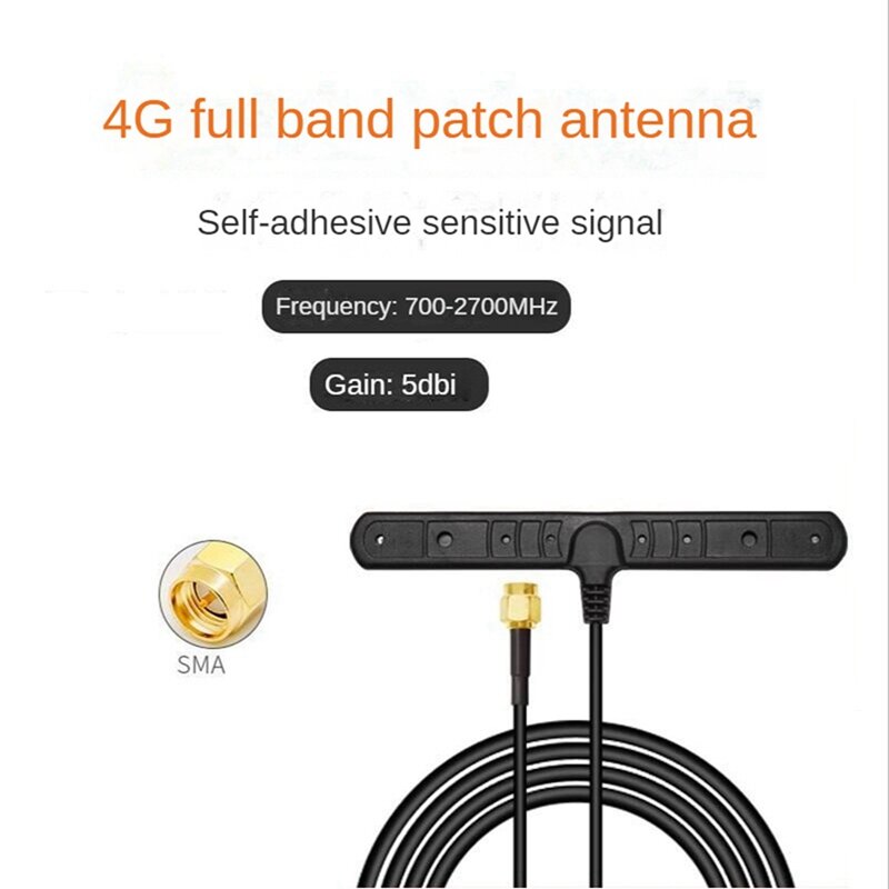 2X 4G Full-Band Patch antena 5Dbi ponsel mobil Omni penguat sinyal WCDMA DTU GSM GPRS jaringan Amplifier SMA laki-laki
