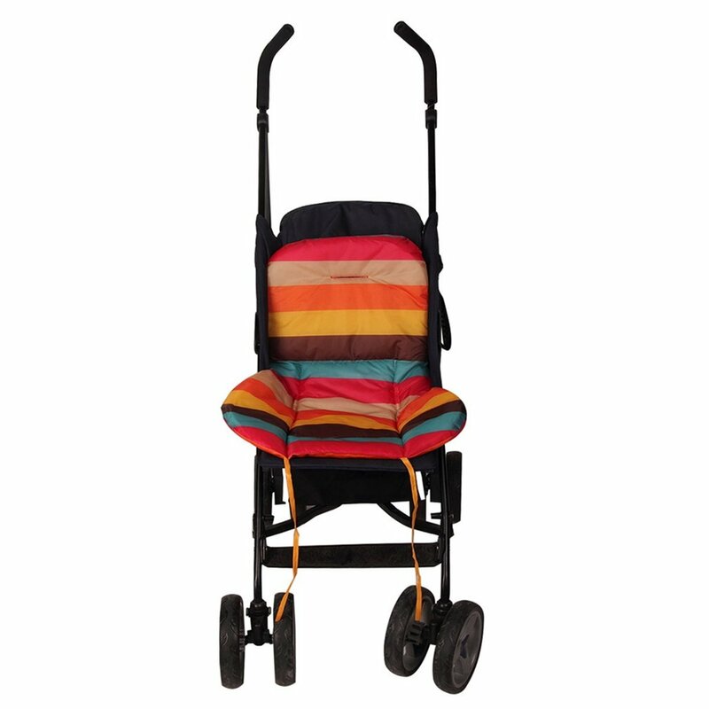 Baby Anti-Slip Rainbow Stroller Mat, Almofada do assento do carrinho da criança, Almofada barata, Cadeira infantil, Almofada do carro, Acessórios quentes