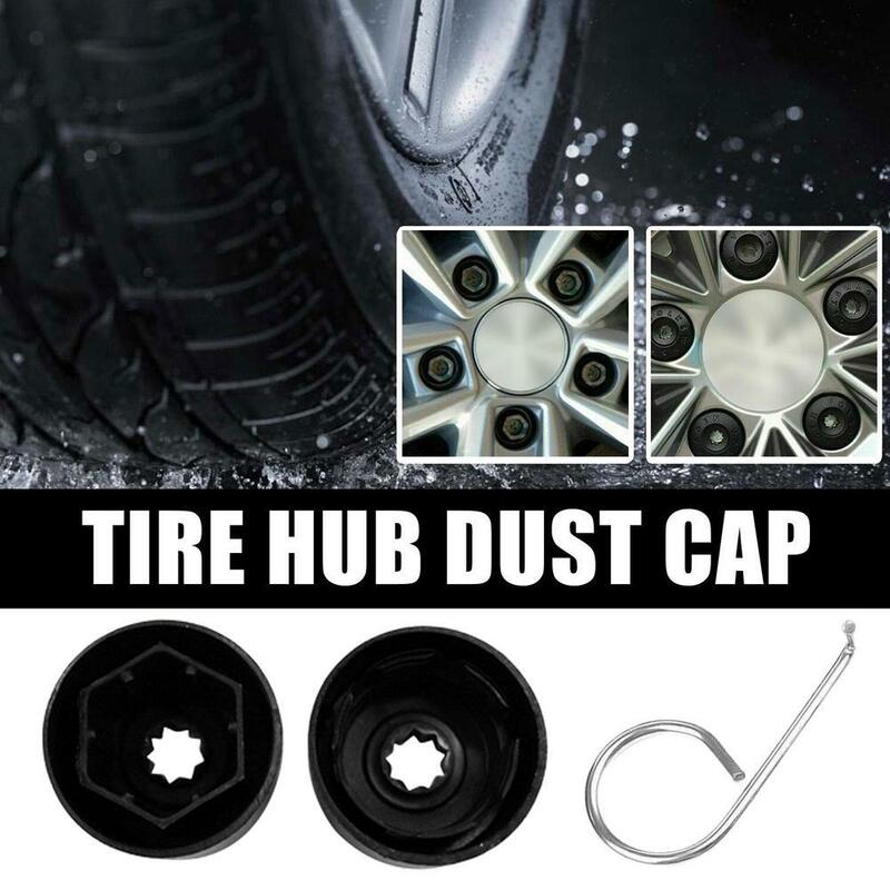 타이어 나사 장식 먼지 커버 캡, 녹 및 먼지 방지, 다양한 자동차 타이어 나사에 적합, I0M5