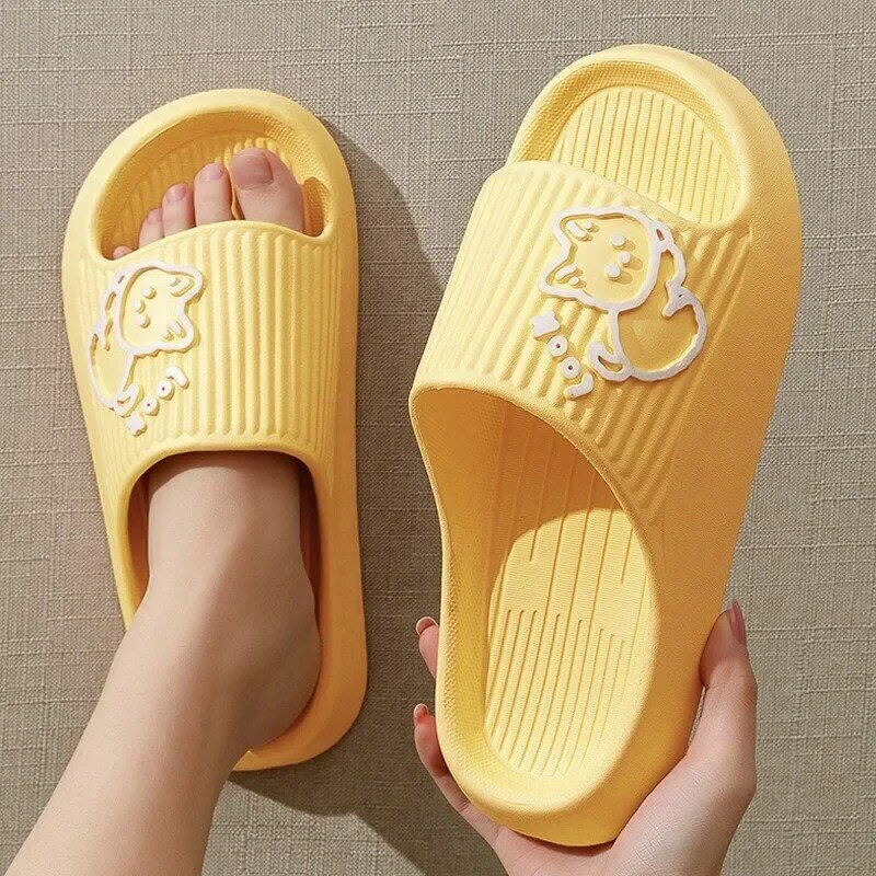 รองเท้าแตะพื้นสูงเดินชายหาดรองเท้าแตะบ้านนุ่มสำหรับผู้หญิงรองเท้าแตะ EVA แบบเกาหลีสำหรับผู้หญิง2023ฤดูร้อน
