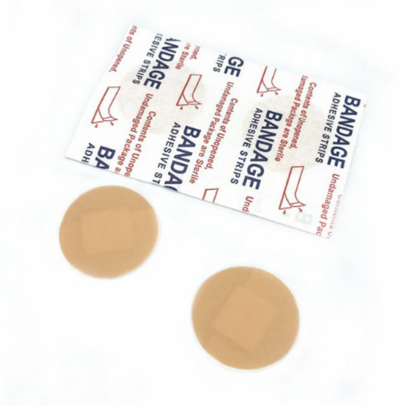 50 pz/set cerotto di forma rotonda cerotto per medicazione per ferite a iniezione traspirante cerotto adesivo per bende circolari in PE strisce mediche