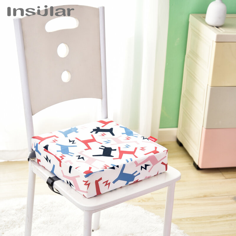 Crianças crianças aumento do assento do impulsionador almofada travesseiro bebê jantar alta cadeira assento almofadas ajustável removível segurança do bebê