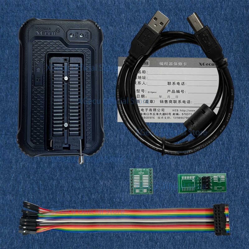 Программатор XGecu T48 с поддержкой 34000 + микросхем для SPI/Nor/NAND Flash BIOS MCU EEPROM AVR PIC + 3 запчасти для замены TL866II/TL866CS