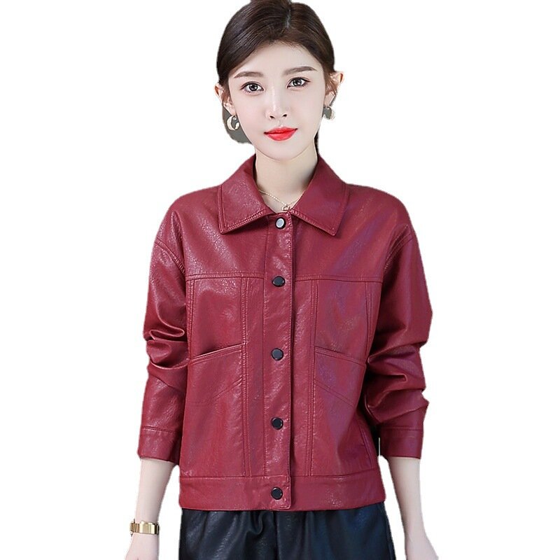 ZXRYXGS vendita calda Premium Pu giacca in pelle coreano Slim fit giacca alla moda donna cappotto Versatile abbigliamento moto corto