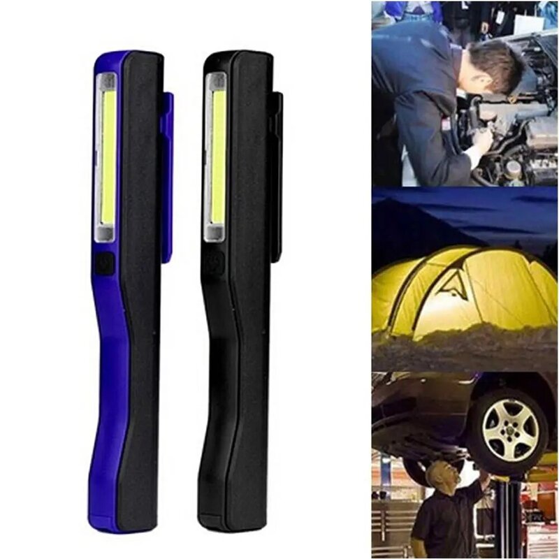 New Rechargeable LED COB Portable Camping Work Inspection Light Lamp Hand Torch Magnetic For Household Workshop Automobile Campi