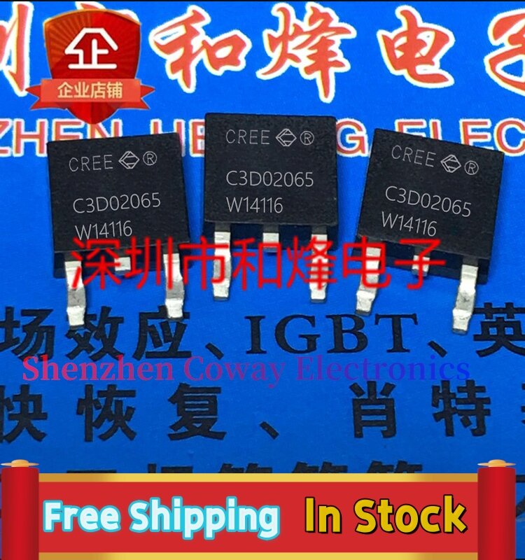 10PCS-30PCS  C3D02065  650V 2A MOS TO-252   In Stock Fast Shipping