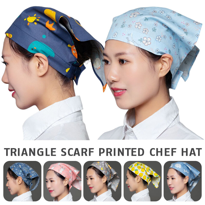 Szef kuchni kapelusz roboczy kuchnia japońska restauracja hotelowy kelner Cafe Bar kuchnia kapelusz Sushi Turban kobiety pracują szalik na głowę