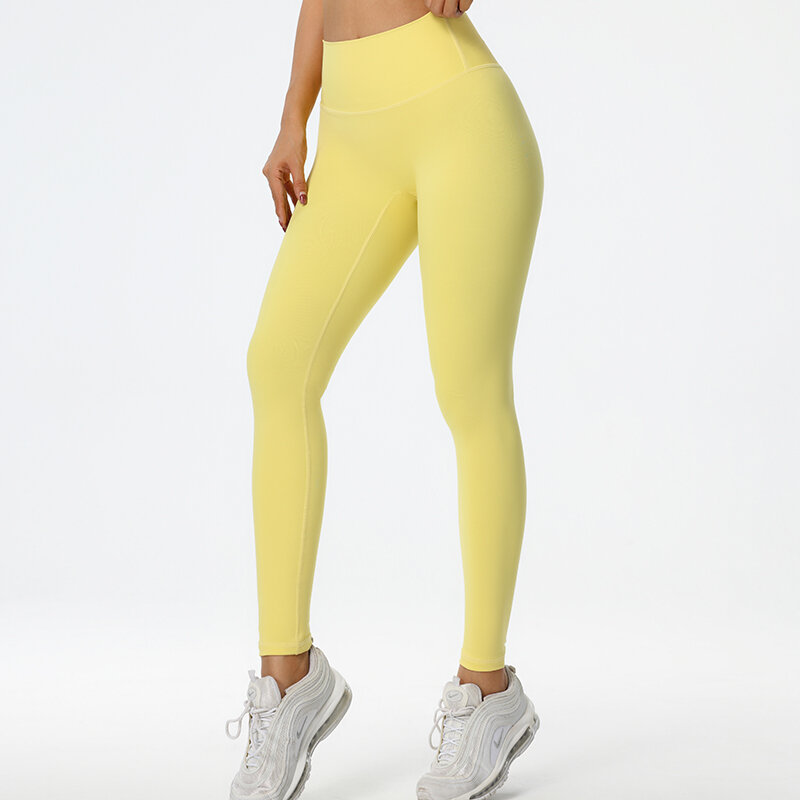 2023 nahtlos gestrickte Fitness-Turnhose Damen hohe Taille und Hüften enge Pfirsich Gesäß hohe Taille nackte Yoga hosen