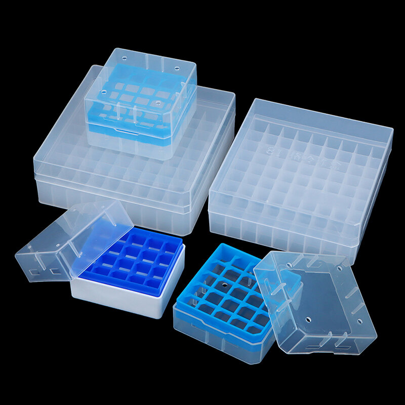 Plastic Test Tube Holder Centrifuge Tube Rack Box With Cover Centrifugal Tube Support Laboratory Supplies