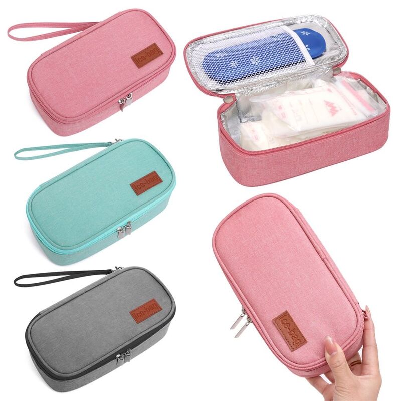 Portable Diabetic Insulin Cooling Bag Pill Protector Durable Ice Pack for Diabetes Medicine Cooler Insulation Bag without Gel