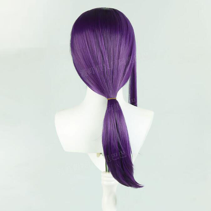 Парик для косплея Kamishiro Rize из синтетического волокна аниме косплей виноградный фиолетовый длинный парик