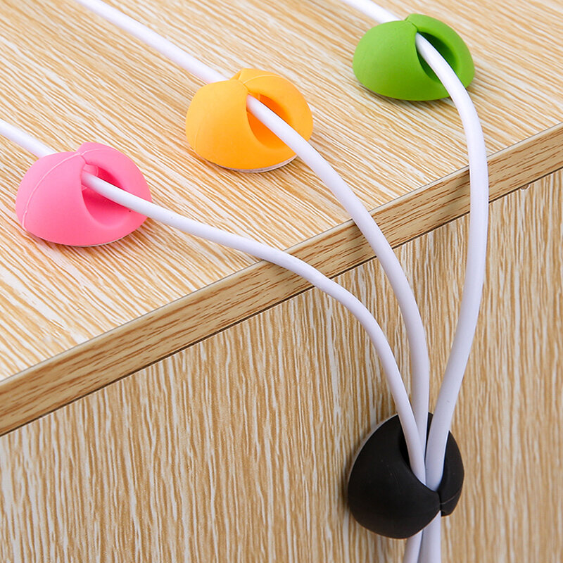 【Buy 5 Get 1 Free】1Pc Cable Management Cable Organizer Soft Silicone Cable Winder For Earphone Wire Charging Cables