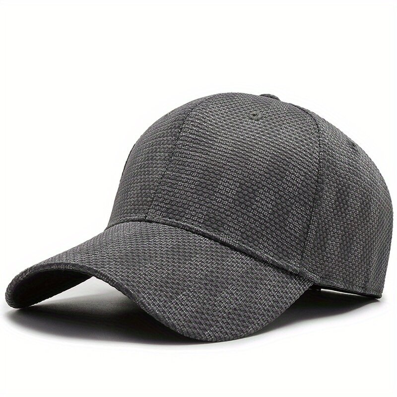 Outdoor Plaid Baseball Caps Breathable Sun Protection Snapback Caps For Women Men Summer Travel Sports Hiking Cycling Dad Hat