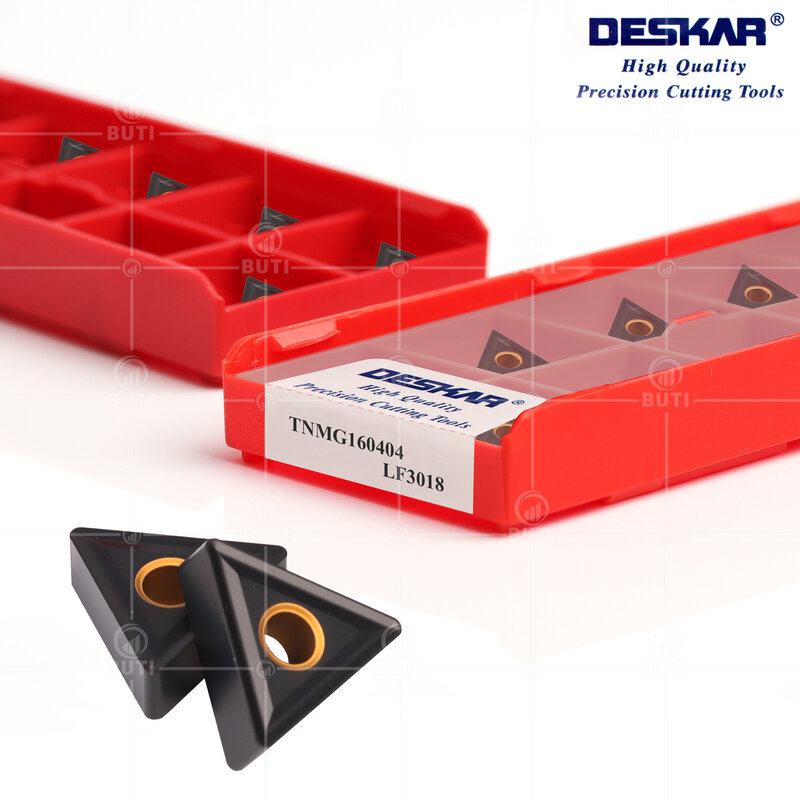 DESKAR 100% 오리지널 CNC 선반 터닝 도구, 주철용 카바이드 인서트 커팅 블레이드, TNMG160404 TNMG160408 TNMG160412 LF3018
