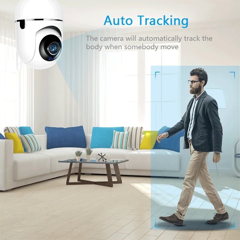 YI IoT-Système de caméra de sécurité intérieure PTZ, détection de mouvement, suivi automatique, vision nocturne IR, caméras de surveillance, 5G, 2.4G, 3MP