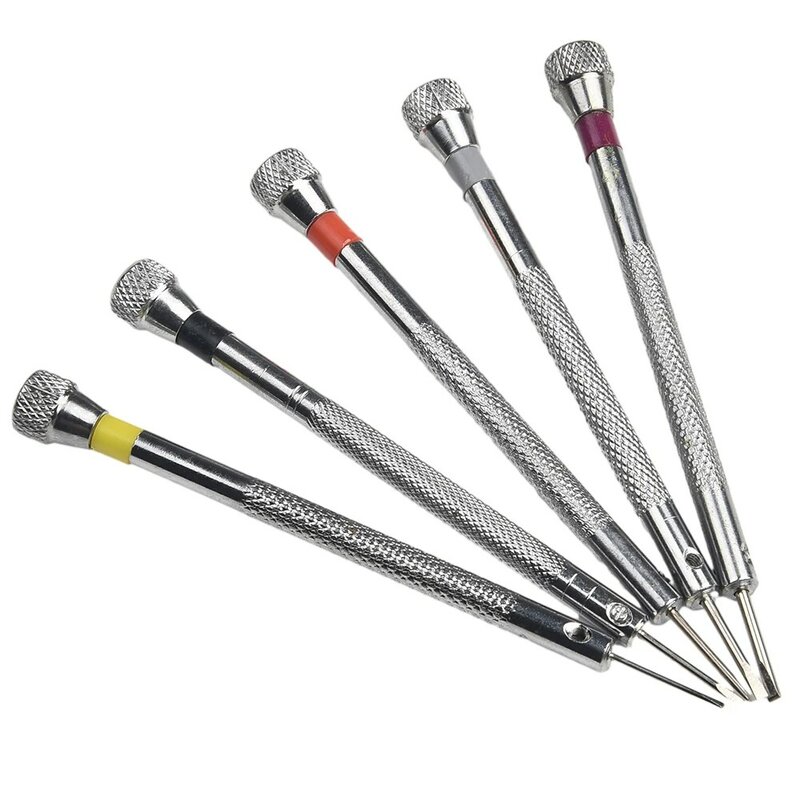 High Carbon Steel 0.6mm-2.0mm Watchmakers Precision Screwdrivers Watch Glasses Flat Blade Small Accessories Repair Screwer Tools