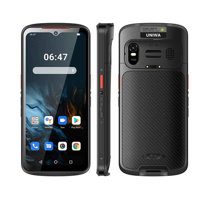 هاتف ذكي UNIWA-Android 13 NR6503 5G ، 8GB + GB Scanner ، IP68 QR ، Honeywell ، وحدة المسح الضوئي ثنائي الأبعاد ، قارئ RFID ، شبكة mAh ، NFC