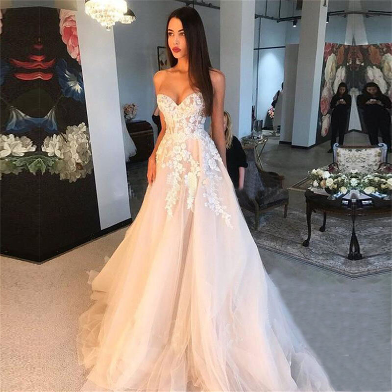 ZJ9201 See Through Beach Wedding Dress with Sexy Pleated Tulle Backless Boho Bridal Gowns for Bride 2023