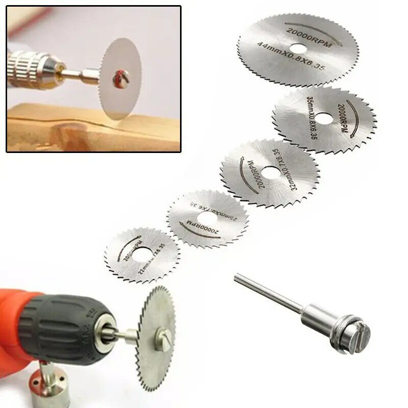 6pcs/Set Hss High Speed Steel Saw Blade Mini Micro Woodworking Small Saw Blade Thin Cutting Blade Electric Grinding Drill
