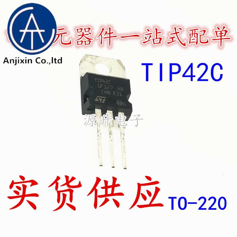 20 piezas-transistor de potencia 100% original, TIP42C TIP42, PNP TO-220