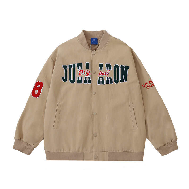 2022 Streetwear Cotton Varsity Bomber Jacket Hip Hop Mens Letter Printing College Jackets Coat 2022 Harajuku Patchwork Jacket