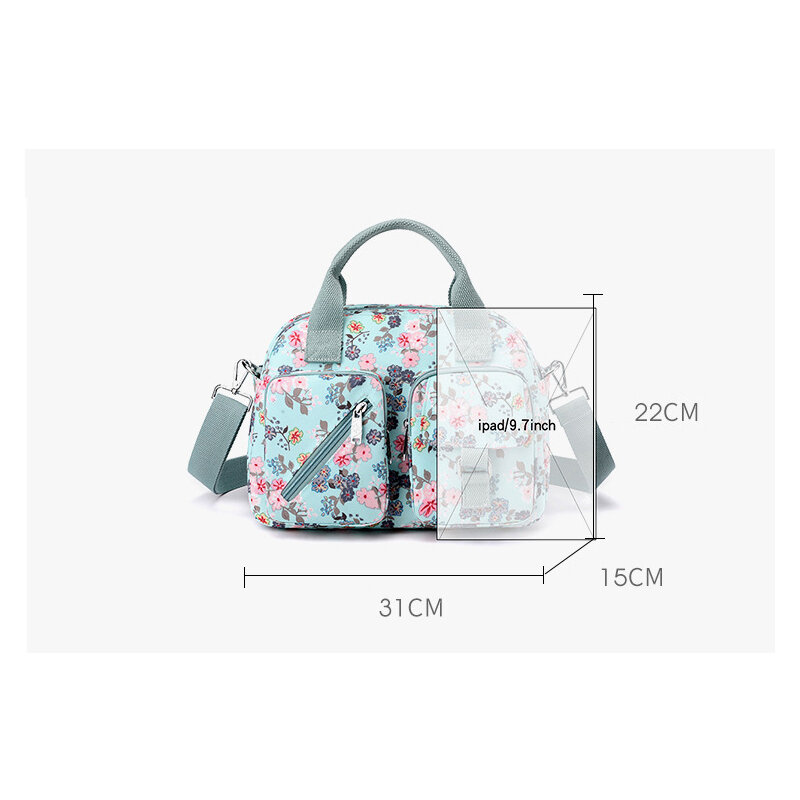 Nuova borsa per pannolini per bambini su passeggino borsa da viaggio all'aperto borsa per maternità borsa a tracolla per mamma di grande capacità borsa per pannolini per biberon
