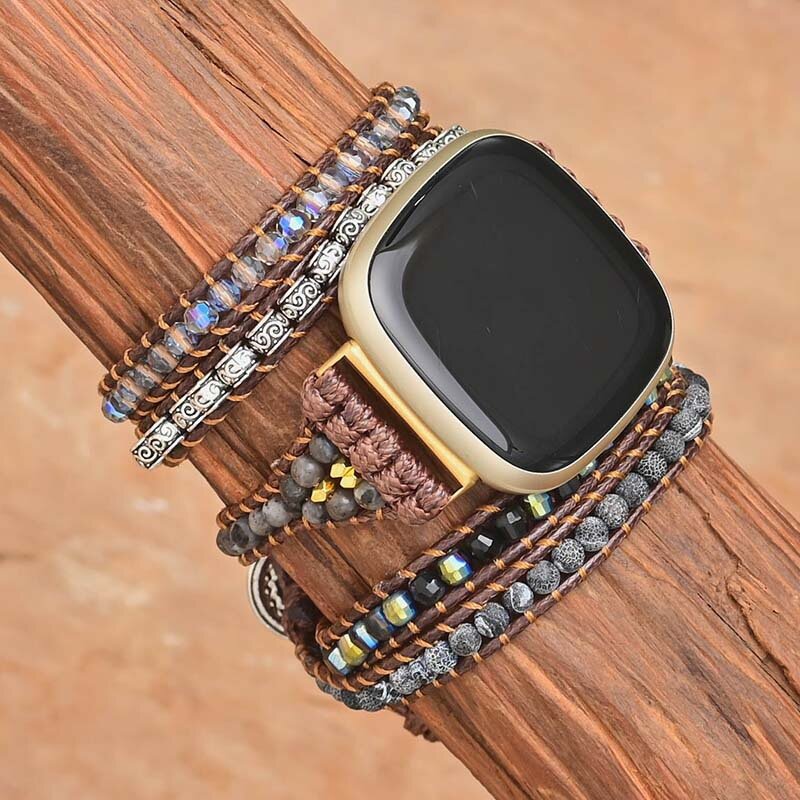Bracelet de montre en pierre d'agate naturelle, pour Fitbit Versa 1/Versa 2/Versa 3/Versa 4, pour Fitbit Versa Lite/Sense 2