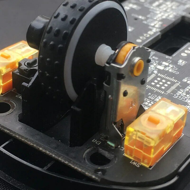 TTC Encoder roda emas putar, 7/8/9/10/11/12/13/14/15/16mm dengan tanda lubang 1.74mm, kekuatan 20-40g untuk Mouse PC