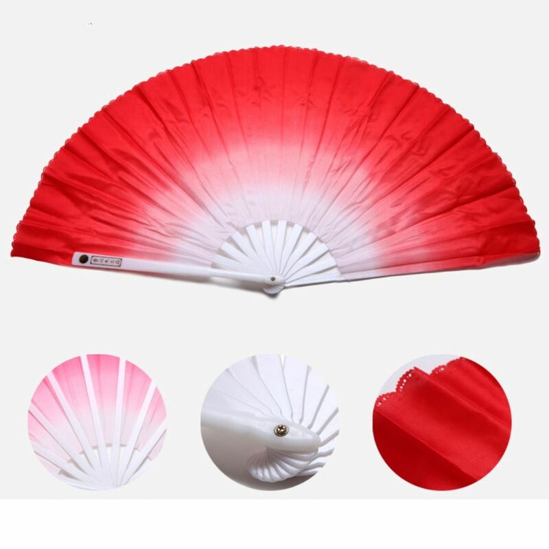 Chinês curto Bellydance Fan, bambu mão corante para adultos, bambu fãs para dança Yangko, meio círculo véu pares, 32.5cm, 10cm, venda quente