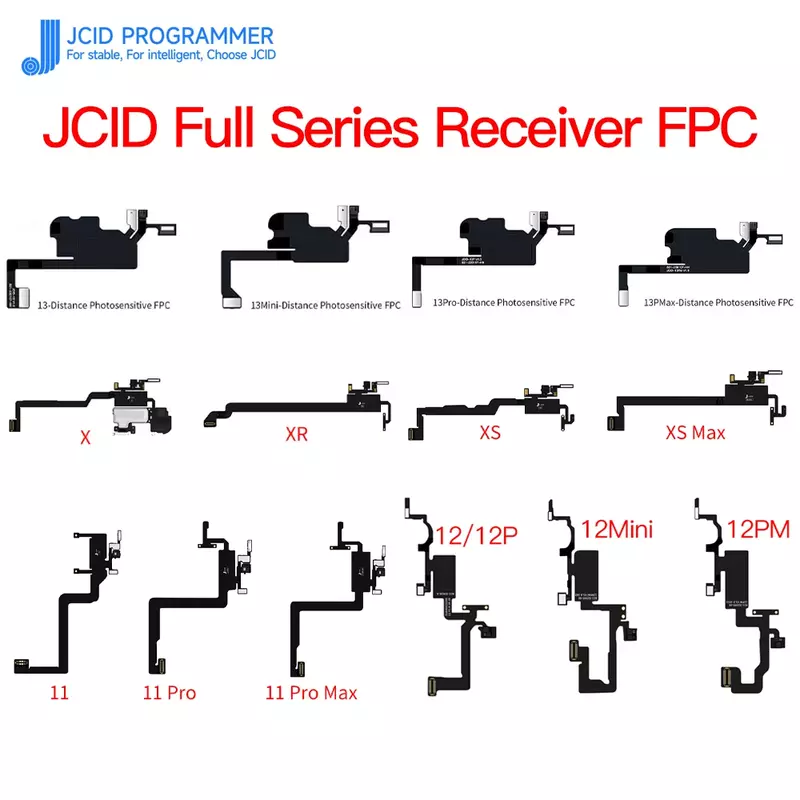 Nuovo JC V1S JCID ricevitore FPC Test Board auricolare altoparlante Flex Sensor Cable per IPhone X 12 11 13 14 TrueTone Face ID Repair