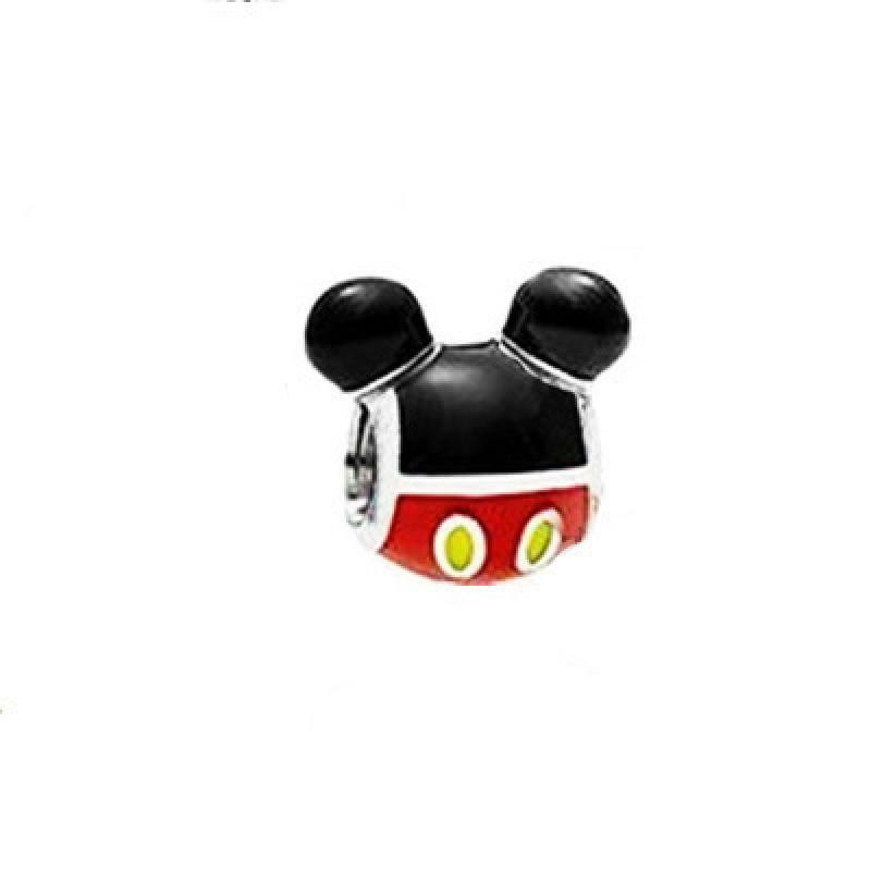 Colgante de aleación de Disney para mujer, dijes de Mickey, Minnie Mouse, cuentas para pulseras, brazaletes, accesorios de joyería DIY, regalos de cumpleaños