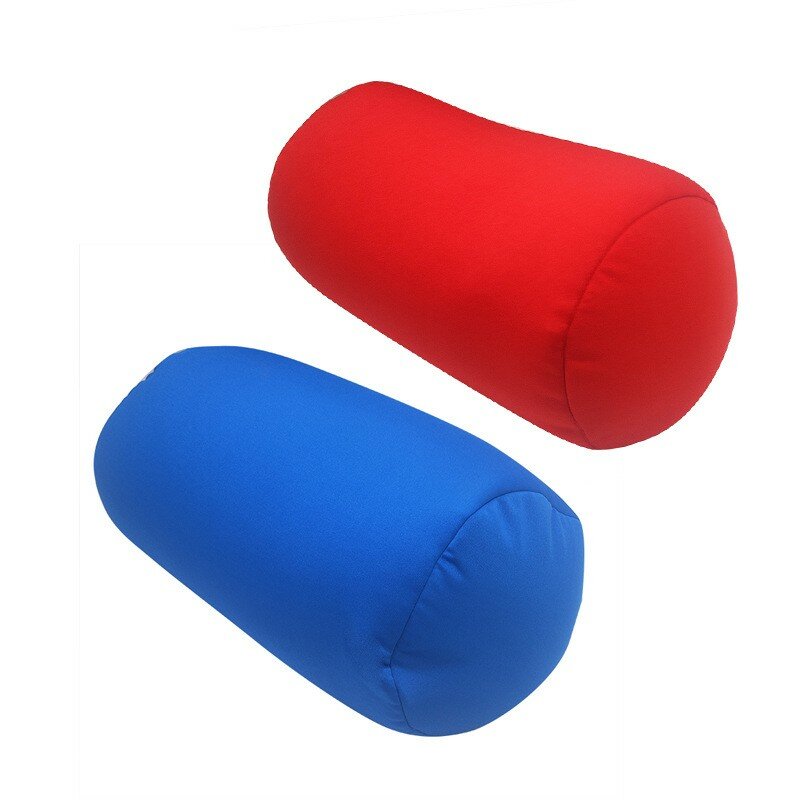 Roll Pillow Home Seat Head Rest Neck Support Travel Micro Mini Microbead Cushion Pure Color Cylindrical Office Sleeping Pillows
