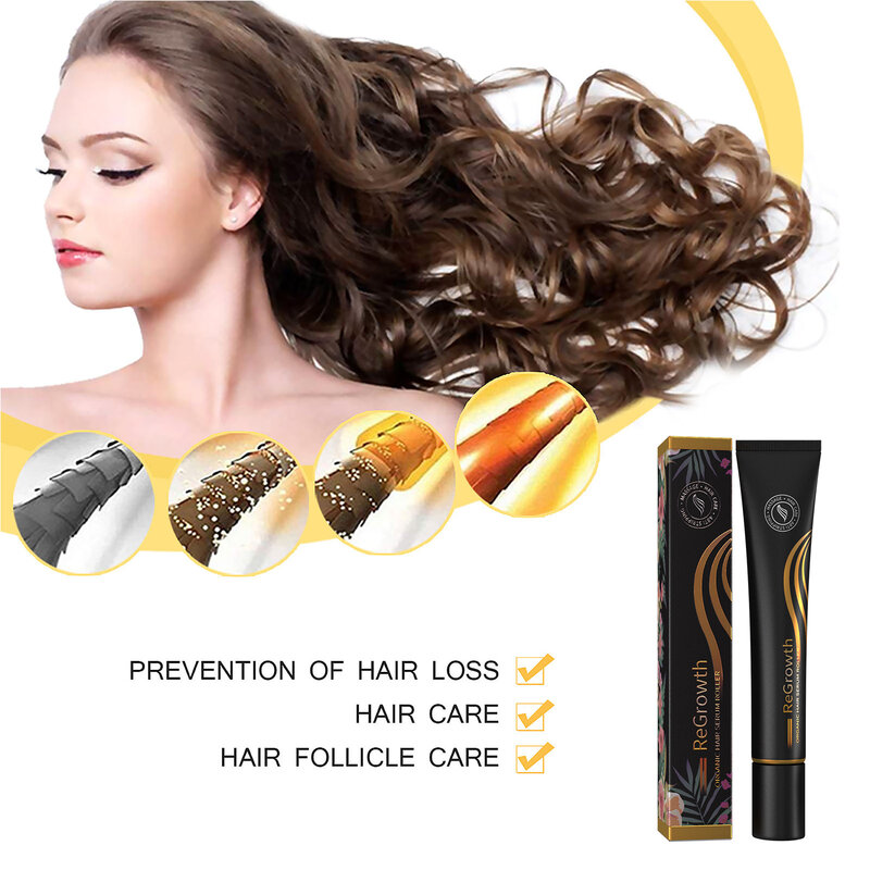 Roller Ball odrastanie włosów Serum masaż Scalp Anti-Fall płyn do włosów poprawić siłę włosów biotyna Serum wzrostu włosów Essence